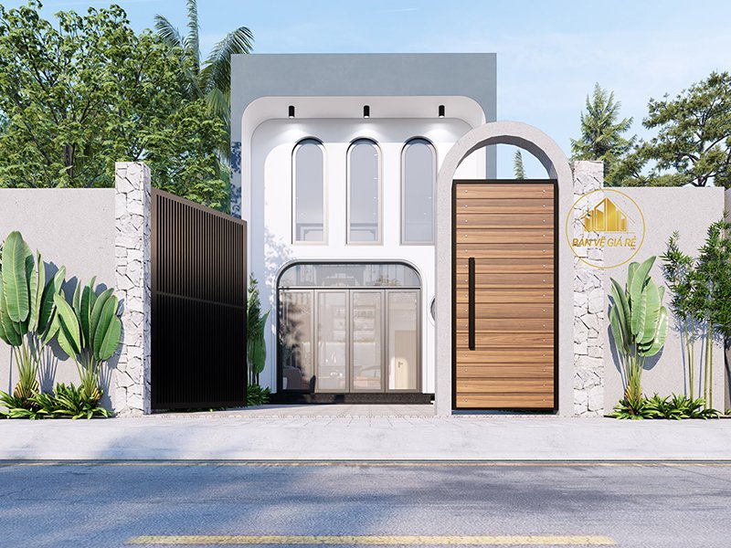 Thiết kế nhà 1 tầng 3 phòng ngủ 5x20