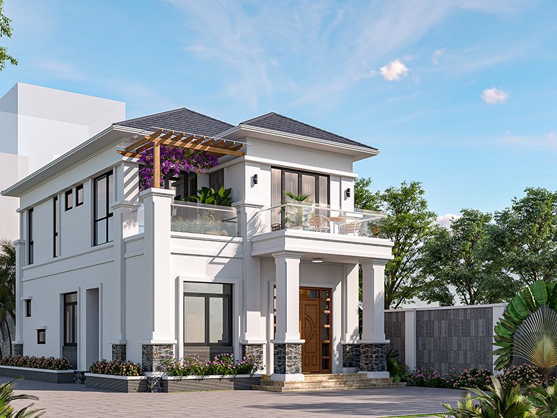 thiet ke nha 5 phong ngu gia re