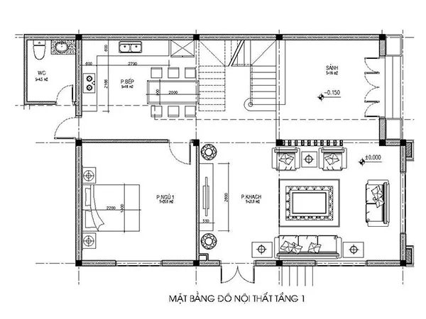mặt bằng biệt thự 3 tầng tân cổ điển