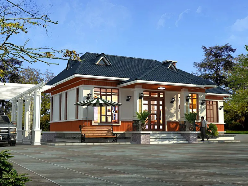 nhà cấp 4 phong cách Châu Âu