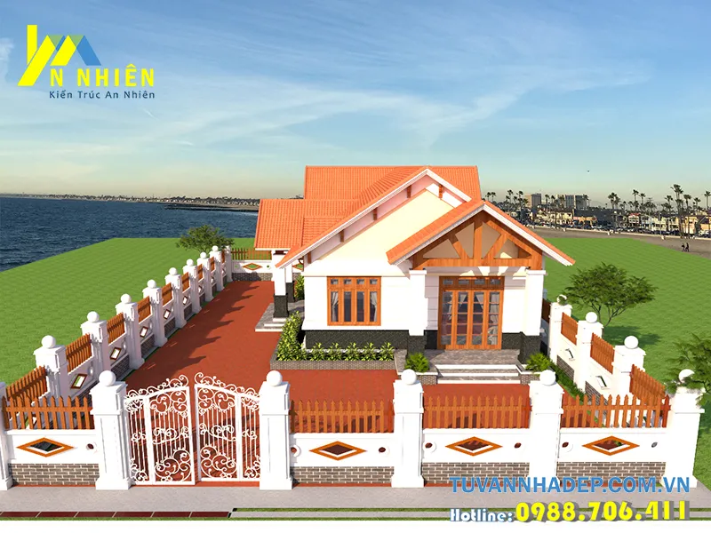 nhà đẹp giá rẻ thích hợp với nông thôn