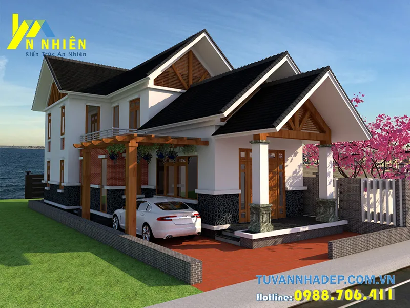 nhà đẹp gác lửng chi phí xây dựng 650 triệu