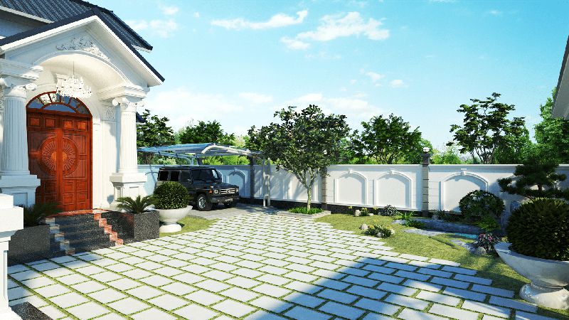 hình ảnh sảnh trước biệt thự