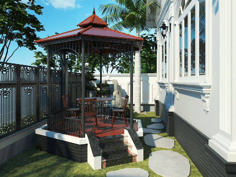 sân vườn biệt thự