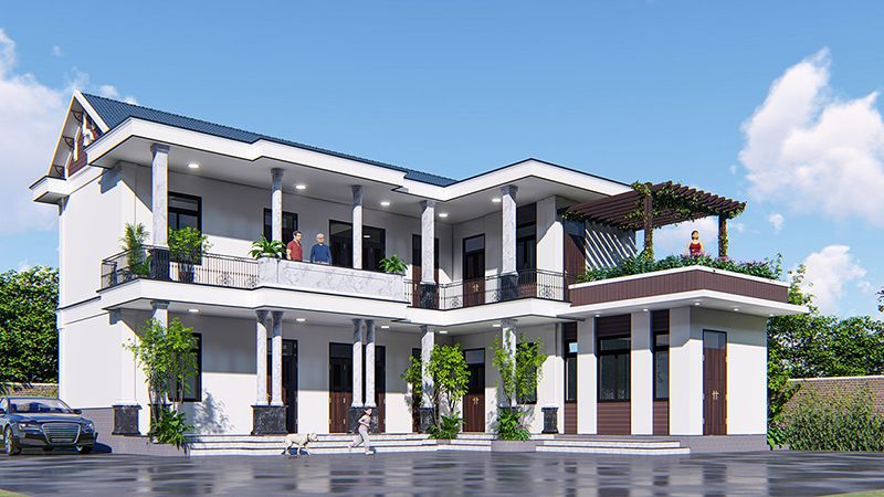 góc nghiêng nhà chữ l