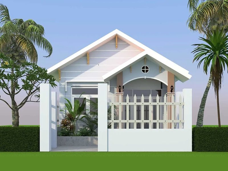 10 mẫu nhà ống 1 tầng đẹp 5x20 kiến trúc hiện đại