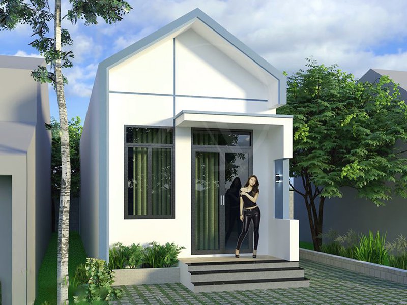 mẫu nhà ống đơn giản đẹp giá rẻ ở nông thôn