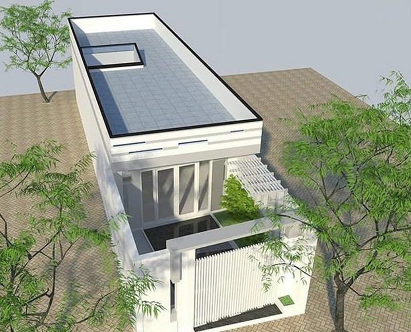 Mẫu nhà ống 1 tầng đẹp 5x20