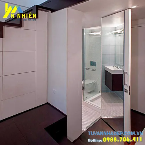 thiết bị nhà vệ sinh hiện đại đa năng để phòng tắm tối ưu không gian