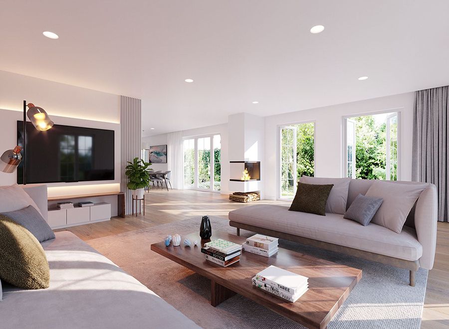 phòng khách biệt thự đẹp