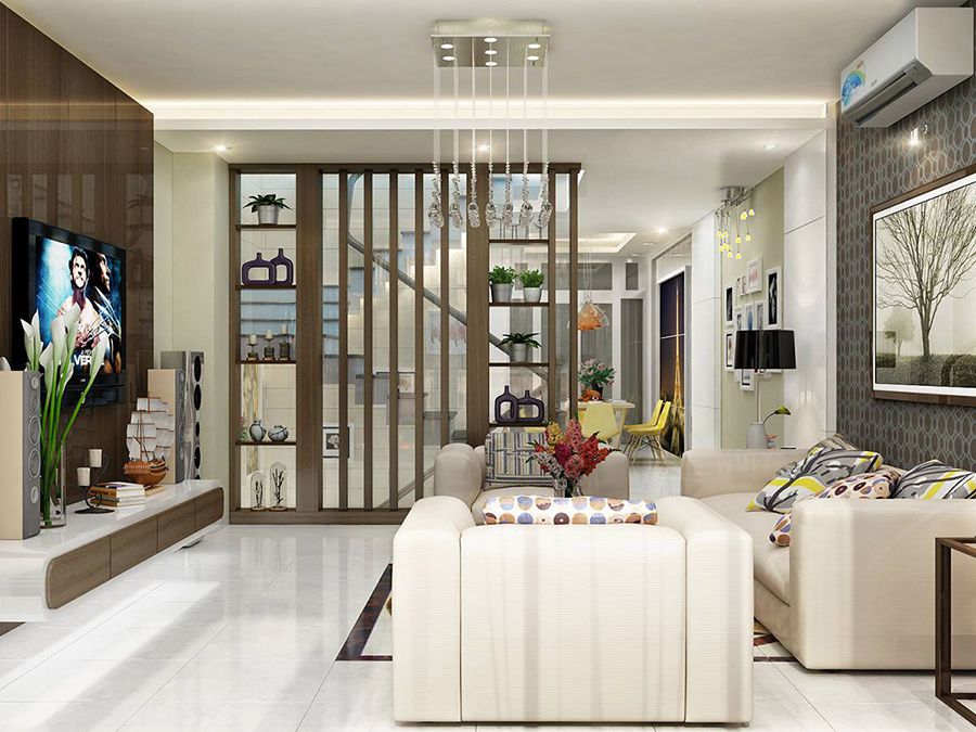 không gian ngập tràn ánh sáng