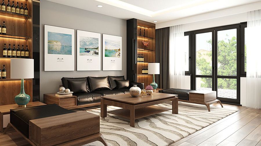 không gian phòng khách hiện đại