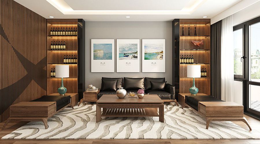 không gian mở nhiều ánh sáng