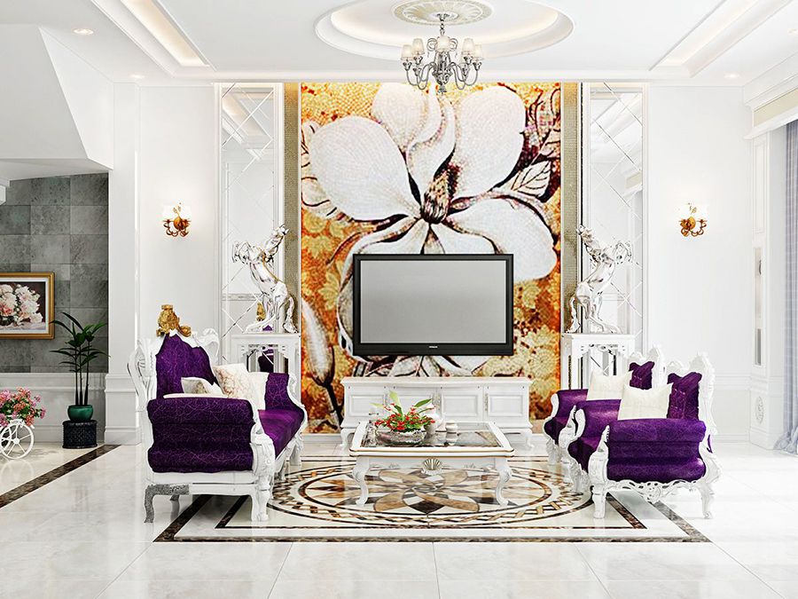 căn phòng với tone vàng tươi mới