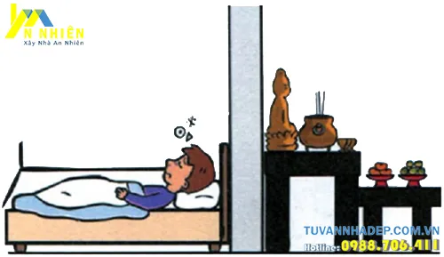 kiêng kỵ đặt phòng ngủ cạnh phòng thờ