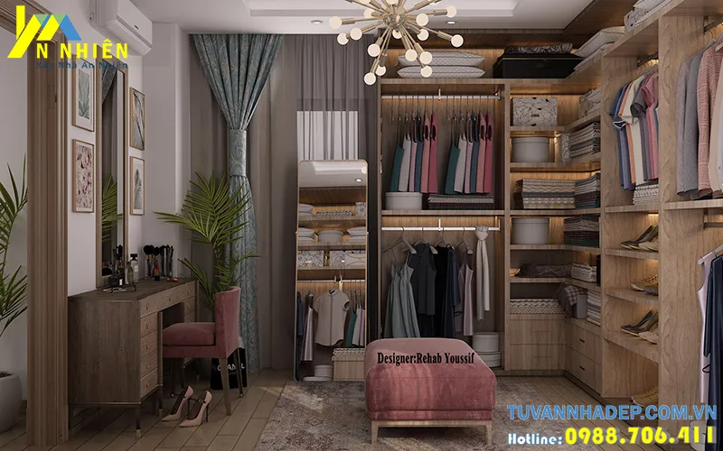 phòng thay đồ 5m2