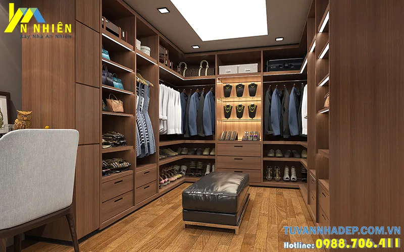 mẫu phòng thay đồ 10m2
