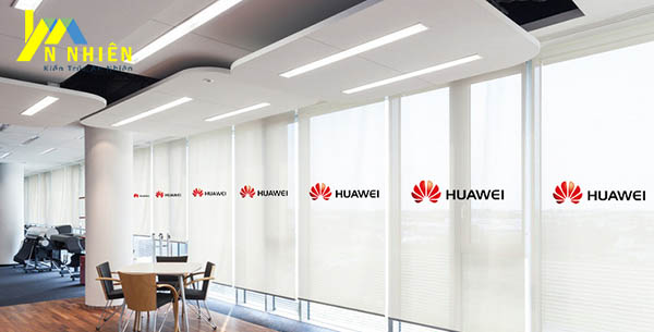 mẫu rèm trơn màu trắng cho văn phòng