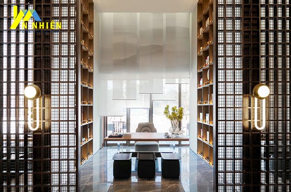 mẫu rèm trơn đẹp cho văn phòng