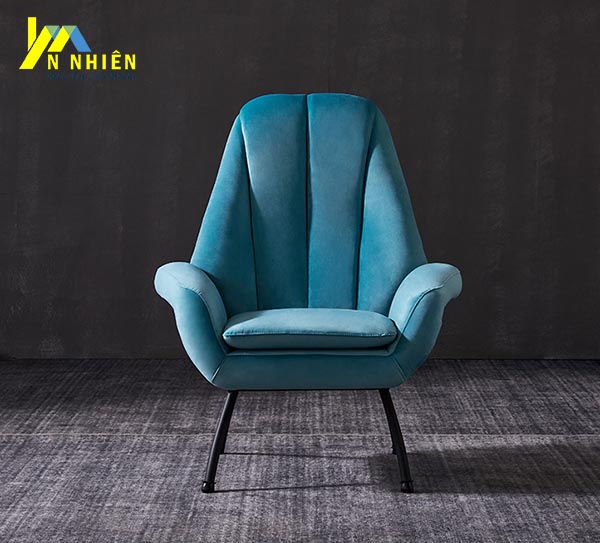 mẫu ghế sofa đơn hiện đại màu xanh