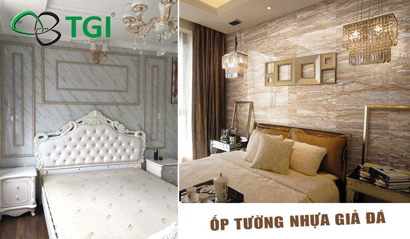 tấm nhựa trang trí phòng ngủ