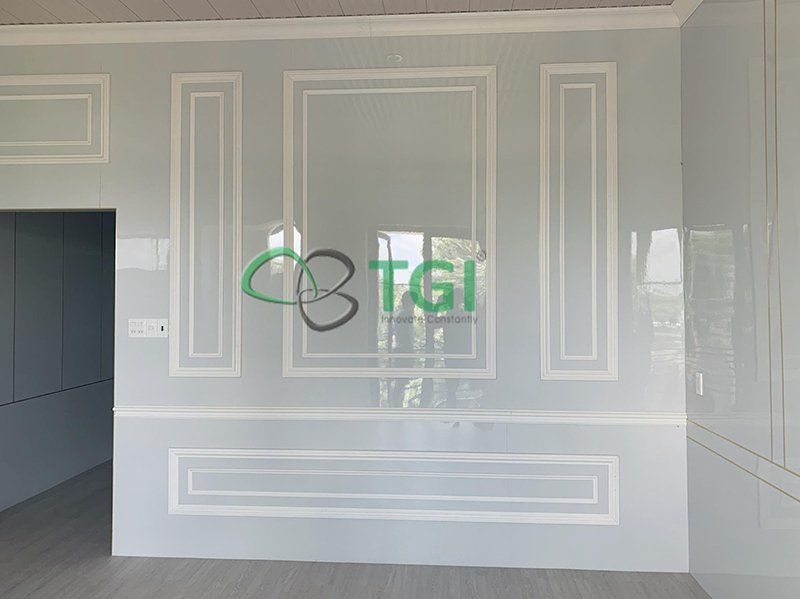 Kết hợp tấm nhựa giả đá và phào chỉ nhựa của TGI