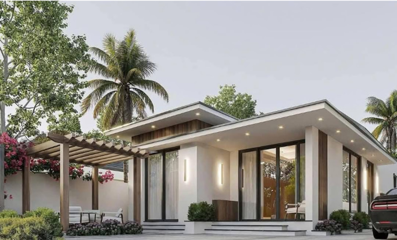 mẫu nhà cấp 4 hiện đại
