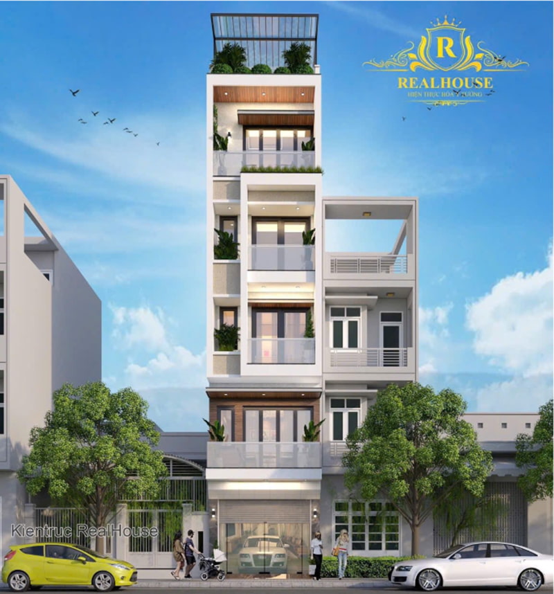 mẫu nhà phố hiện đại
