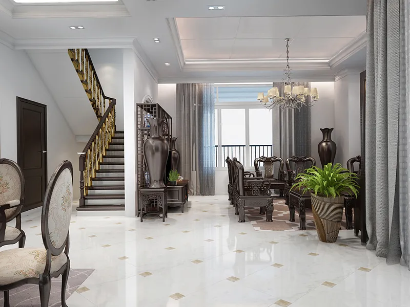 các bộ nội thất trang trí căn phòng đều sử dụng chất liệu gỗ làm chủ đạo