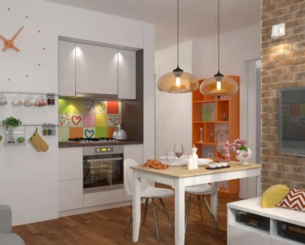 Không gian bếp trang trí hình ngộ nghĩnh