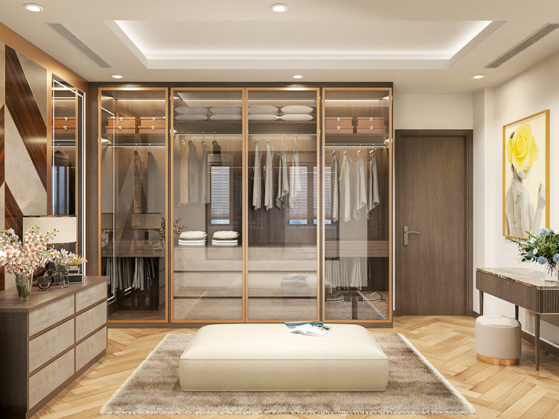 Không gian nội thất chung cư 100m2 3 phòng ngủ