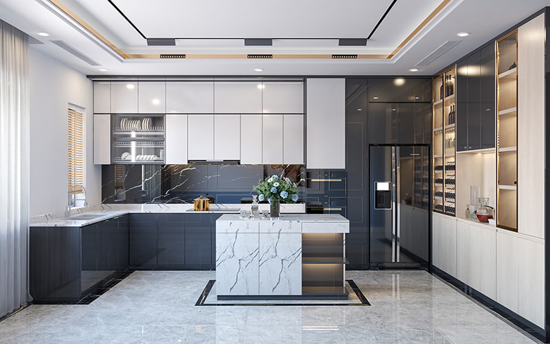 thiết kế nhà bếp chung cư