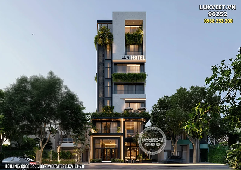 mẫu khách sạn phong cách hiện đại