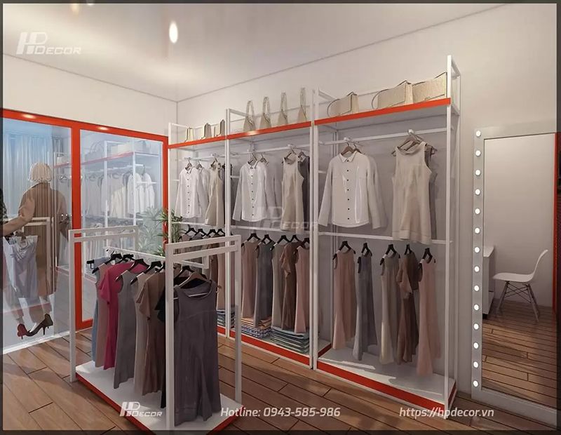 Thiết kế Shop Thời Trang Tô Vỹ (15m2) đẹp, hiện đại tại Đống Đa