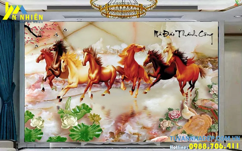 mẫu tranh mã đáo thành công
