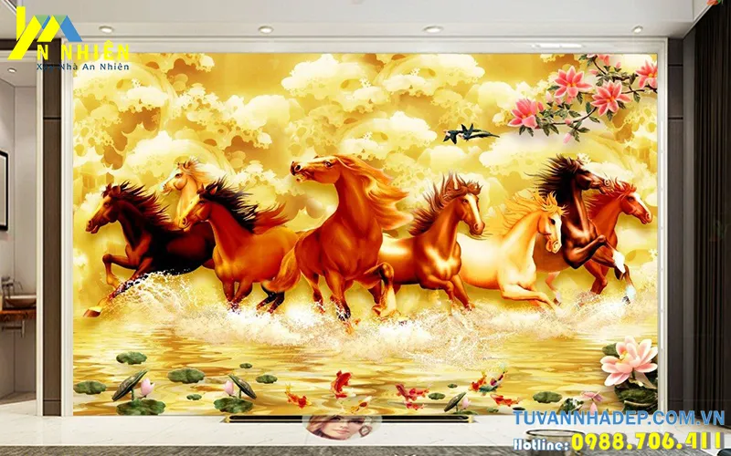 tranh mã đáo thành công đẹp