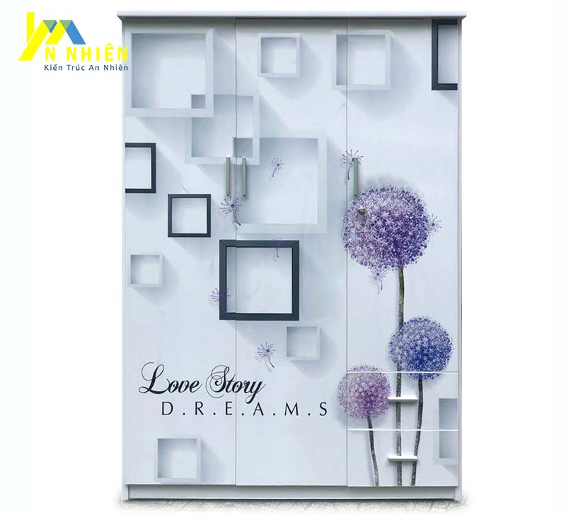 mẫu tủ nhựa 3d cho bé