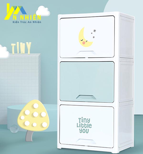 hình ảnh tủ nhựa đơn giản cho bé