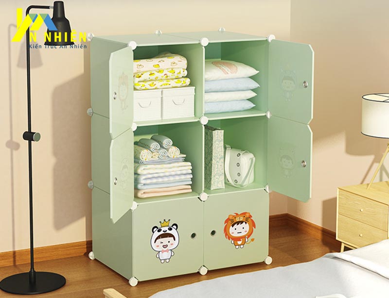 mẫu tủ nhựa đài loan dành cho bé