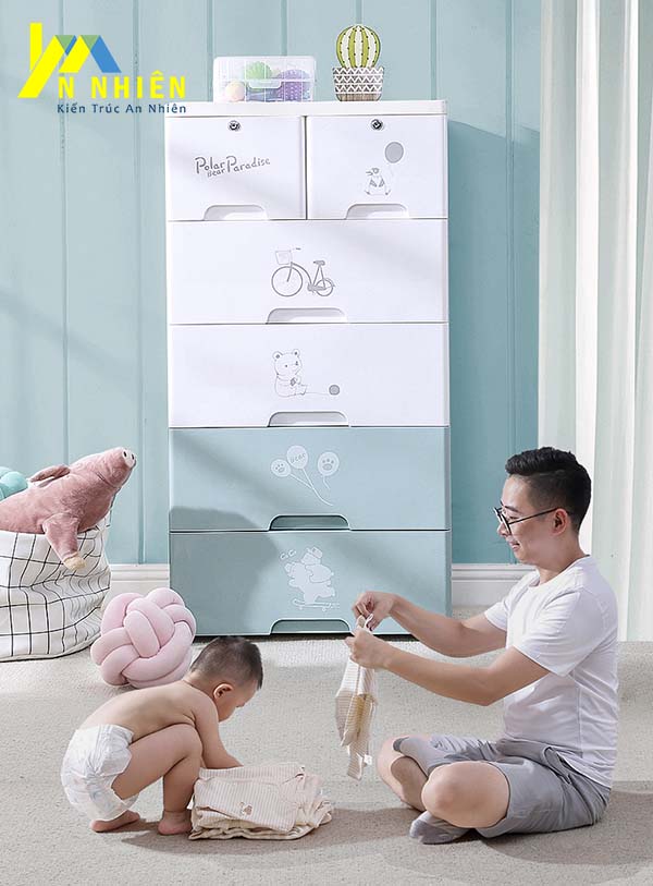 hình ảnh tủ nhựa đài loan cho trẻ