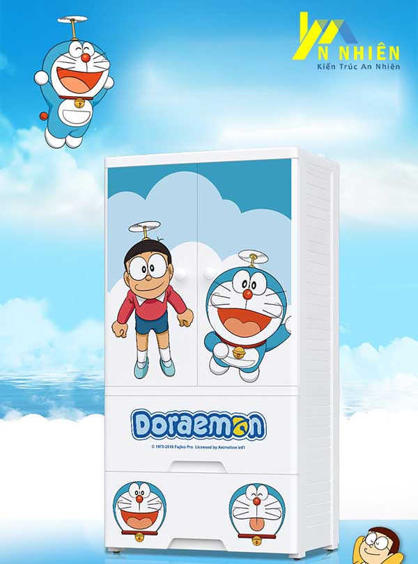 tủ nhựa doremon cho bé trai