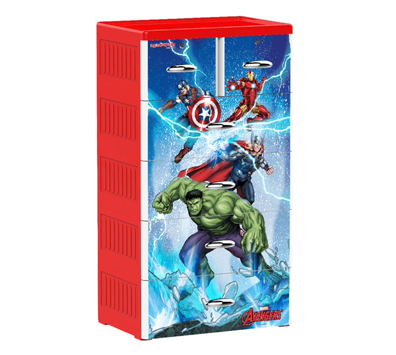 mẫu tủ nhựa siêu nhân cho bé trai