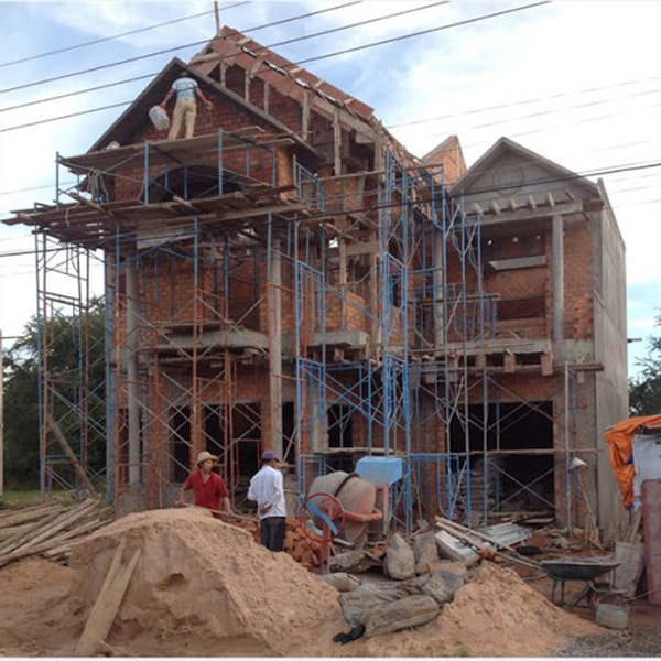 quy trình xây dựng phần thô nhà 2 tầng